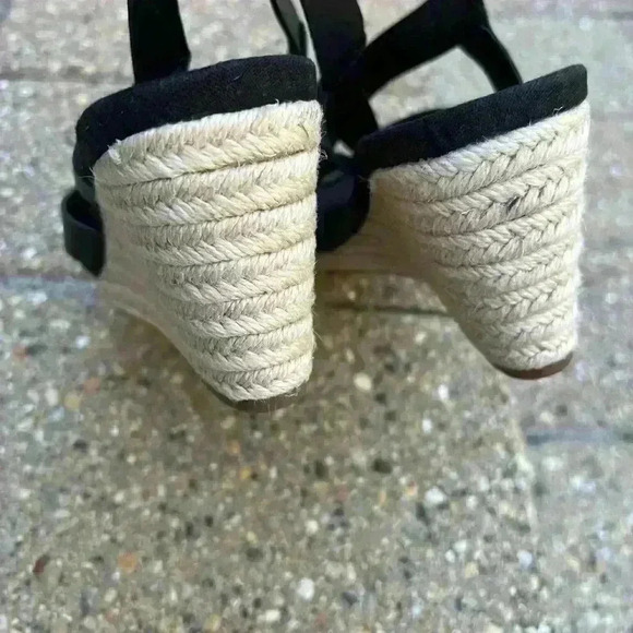 New Cole Haan Women's Crystal 70MM Wedge Black Sandal~ Size 10 - Picture 2 of 7